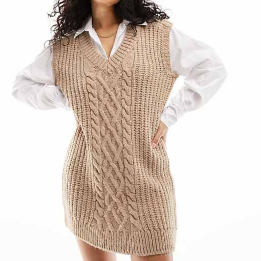 River Island Cable Knits Hybrid Dress